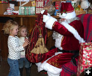 A gift from Santa's bag. Photo by Dawn Ballou, Pinedale Online.