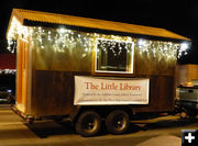 The Little Library. Photo by Dawn Ballou, Pinedale Online.