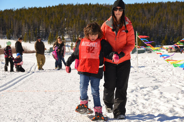 Snowshoe Competition. Photo by Terry Allen.