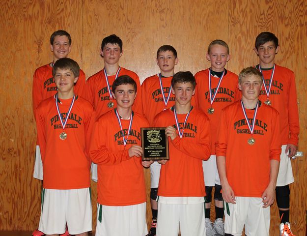 8th Grade Travel Basketball team. Photo by Laila Illoway.