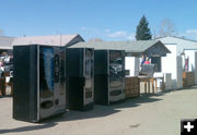 Pop machines. Photo by Dawn Ballou, Pinedale Online.