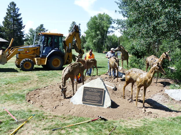 Pronghorn sculpture. Photo by Pinedale Online.