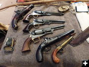 Black powder pistols. Photo by Pinedale Online.