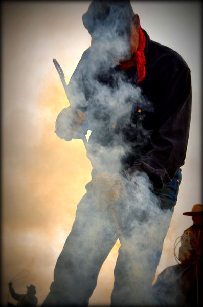 Smoke gets in your eyes. Photo by Terry Allen.