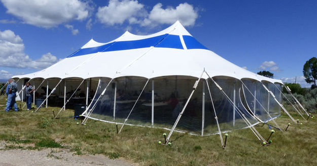 Big tent. Photo by Dawn Ballou, Pinedale Online.