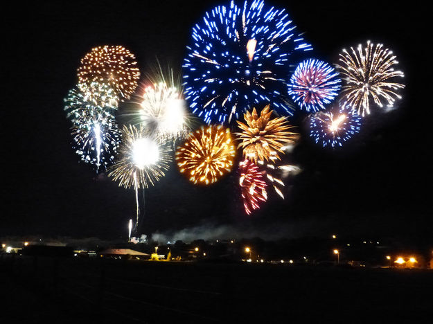 Fireworks collage. Photo by Pinedale Online.