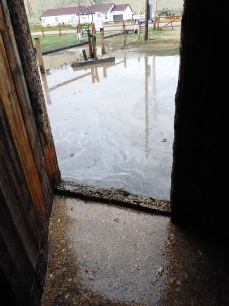 Looking out from Ice House. Photo by Dawn Ballou, Pinedale Online.