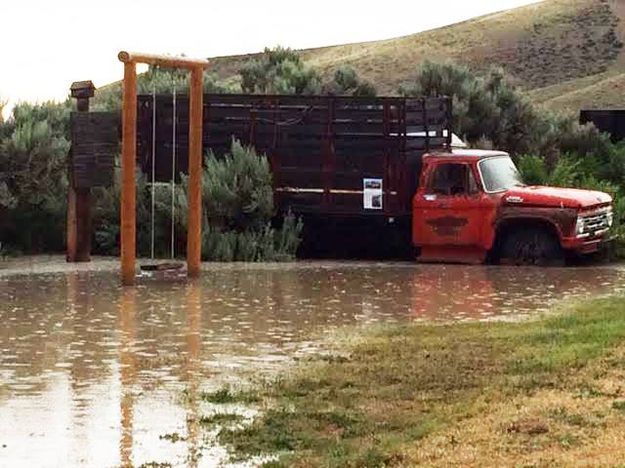 Wet playground. Photo by Jonita Sommers.