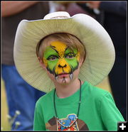 Painted faces. Photo by Terry Allen.