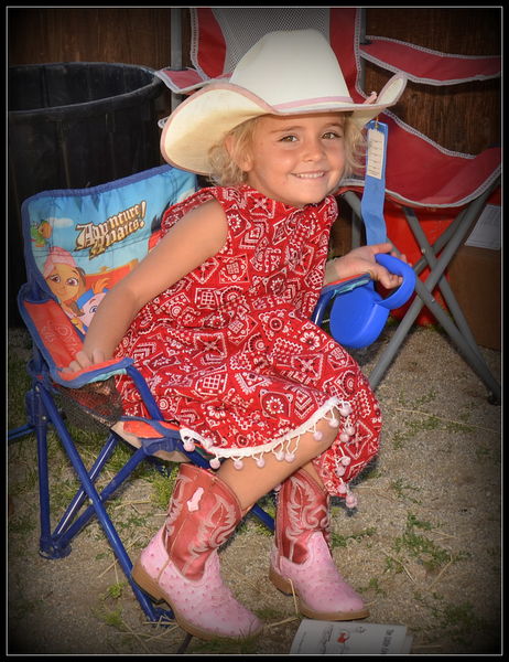 A Little Cowgirl. Photo by Terry Allen.