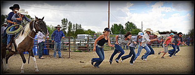 Girl Foot Race. Photo by Terry Allen.