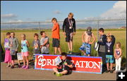 On the Podium. Photo by Terry Allen.