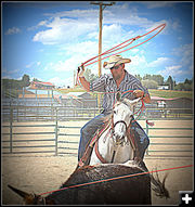 Loop, Steer, Sky. Photo by Terry Allen.