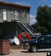 Gas line break. Photo by Pinedale Online.