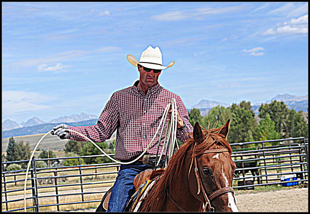 Bringing Back the Rope. Photo by Terry Allen.