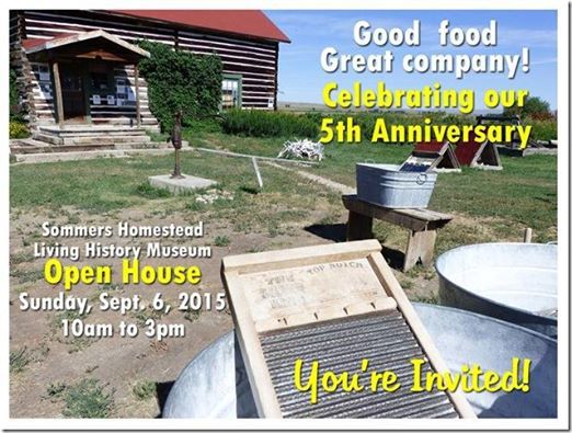 Open House Sept. 6. Photo by Sommers Homestead Living History Museum.