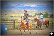 In the Warmup Arena. Photo by Terry Allen.