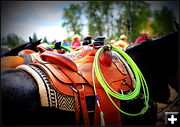 Saddles and Hats. Photo by Terry Allen.