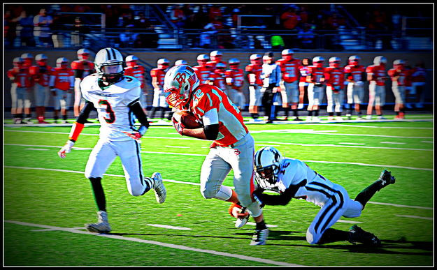 Tackle. Photo by Terry Allen.