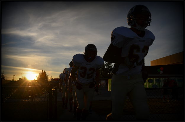 Wright Enters the Stadium. Photo by Terry Allen.