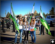 Flag Girls. Photo by Terry Allen.