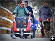 Amber and her boys. Photo by Terry Allen.