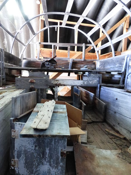 Wagon interior. Photo by Dawn Ballou, Pinedale Online.