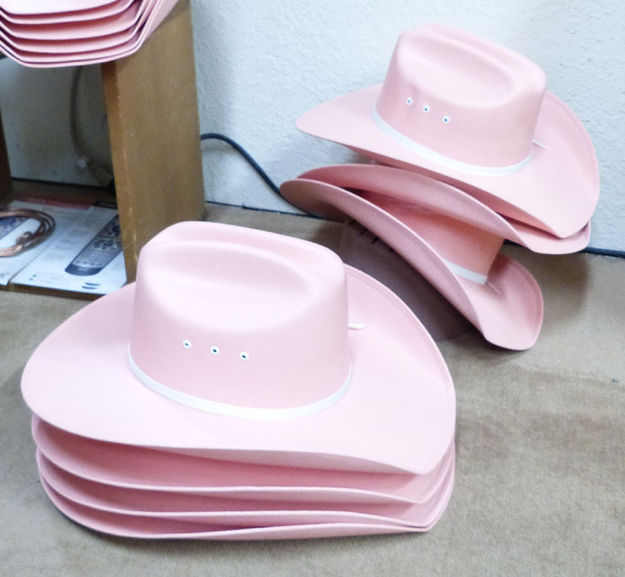 Pink Cowgirl hats. Photo by Dawn Ballou, Pinedale Online.