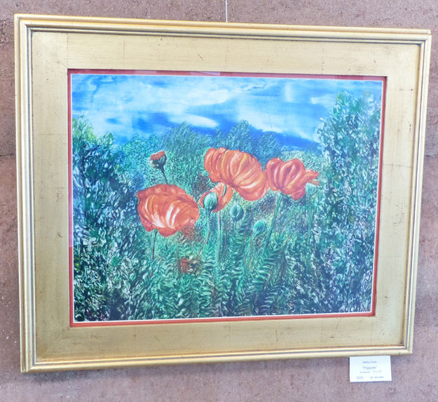 Poppies by Melita Snow. Photo by Dawn Ballou, Pinedale Online.
