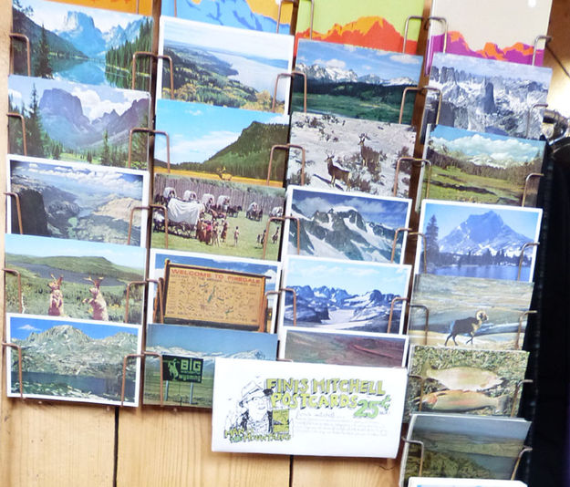 Postcards. Photo by Dawn Ballou, Pinedale Online.