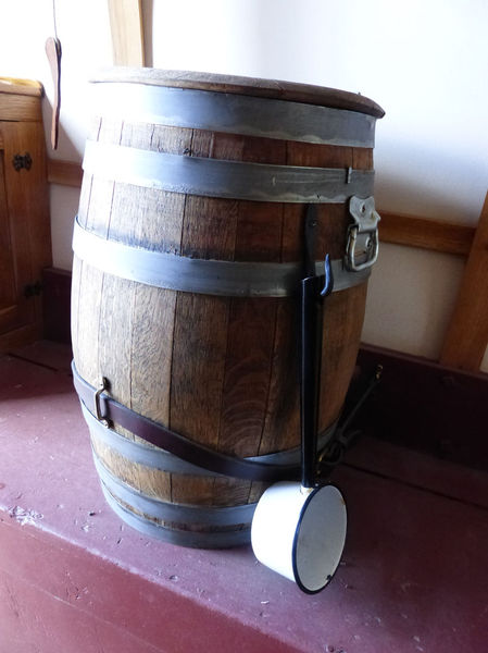 Drinking water barrel. Photo by Dawn Ballou, Pinedale Online.