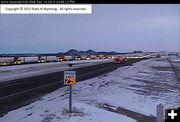 Traffic jam. Photo by Wyoming Department of Transportation.