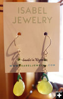 Earrings. Photo by Dawn Ballou, Pinedale Online.