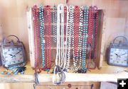 Necklaces. Photo by Dawn Ballou, Pinedale Online.