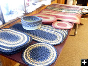 Braided rugs. Photo by Dawn Ballou, Pinedale Online.