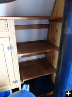 Shelves. Photo by Dawn Ballou, Pinedale Online.