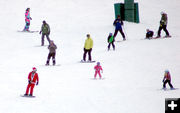 Skiing with Santa. Photo by White Pine Resort.