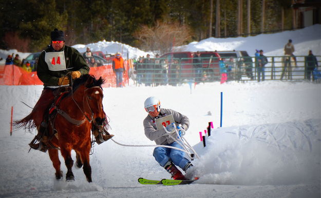 Cutting it Hard. Photo by Terry Allen.