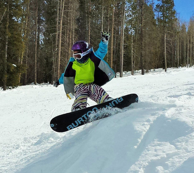 Snowboarding at White Pine. Photo by White Pine Resort.