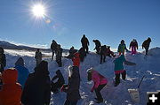 School Kids on a Hill. Photo by Terry Allen.