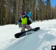 Snowboarding at White Pine. Photo by White Pine Resort.