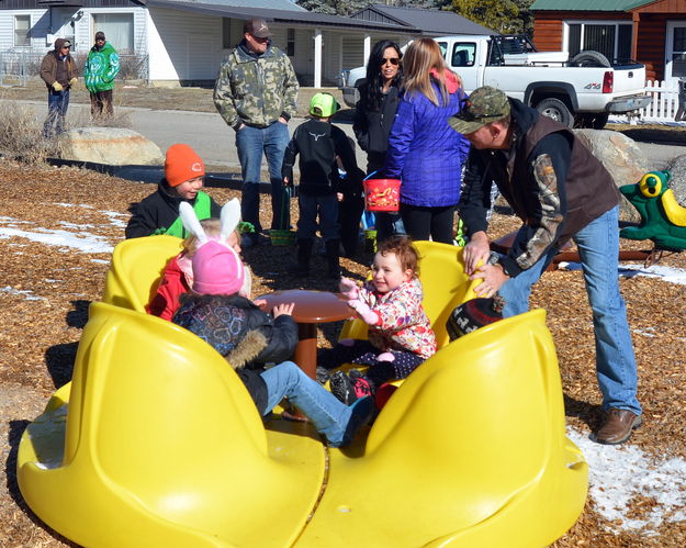 Giving Them a Spin. Photo by Terry Allen.