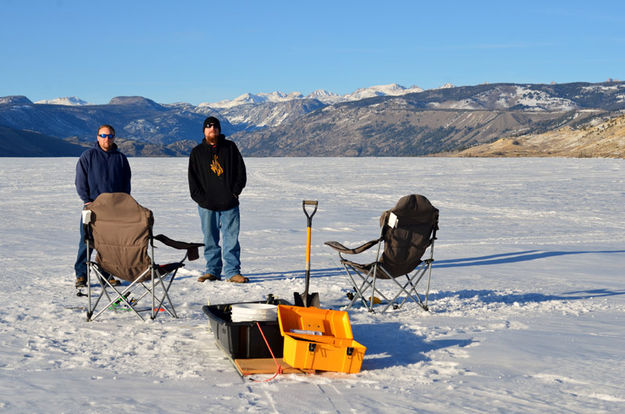 Ready to fish. Photo by Terry Allen,, Pinedale Online.