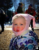 Evelyn Eats Candy. Photo by Terry Allen.