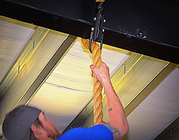 Rope Climb. Photo by Terry Allen.