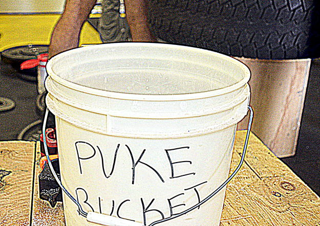 Puke Bucket. Photo by Terry Allen.