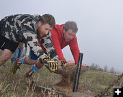 Sled and Anvil Push. Photo by Terry Allen.