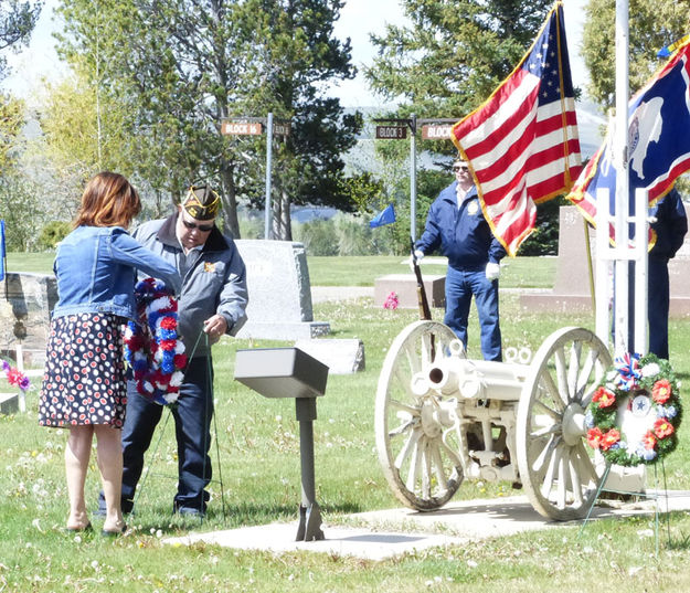 VFW Wreath. Photo by Dawn Ballou, Pinedale Online.