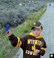 Jackson and his Credit Card. Photo by Terry Allen.