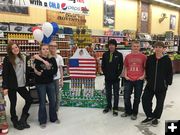 CANstruction. Photo by Natalie Collins, Pinedale High School.